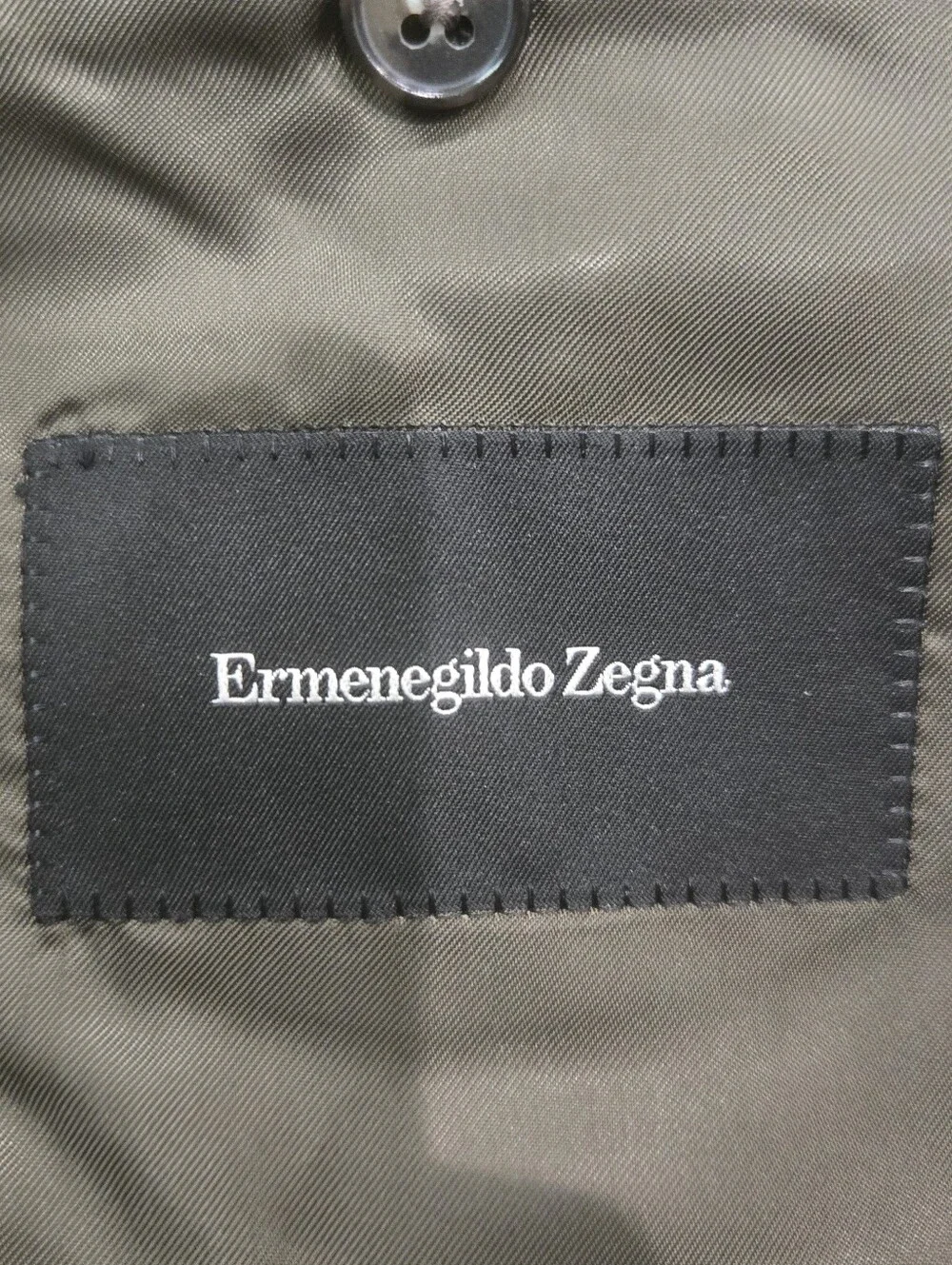 Ermenegildo Zegna Windowpane Plaid Wool 2 Button Suit Jacket Blazer 44R? Italy